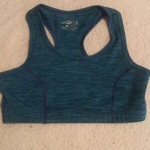 BCG sports bra medium 8/10 youth teal gently used